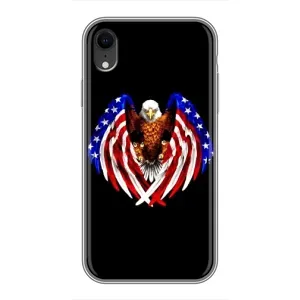 Чехол Флаг USA для iPhone Xr (Крылья США)