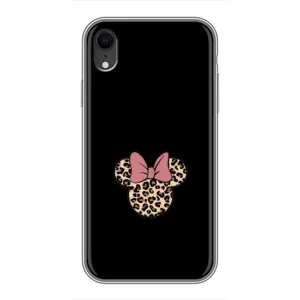 Чехол с леопардовым принтом на iPhone Xr (Леопардовая Минни)