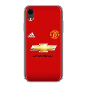Силиконовые Чехлы принт Футбол на iPhone Xr (Man United)