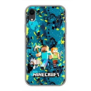 Чохли для iPhone Xr (Персонажі МайнКрафт) (Майнкрафт)