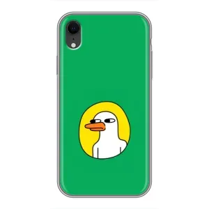 Бампер с принтом Мемы для iPhone Xr (Мем Утка)