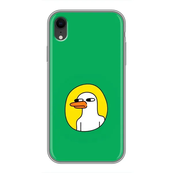 Чехол с рисунком «Мем Утка» для iPhone Xr