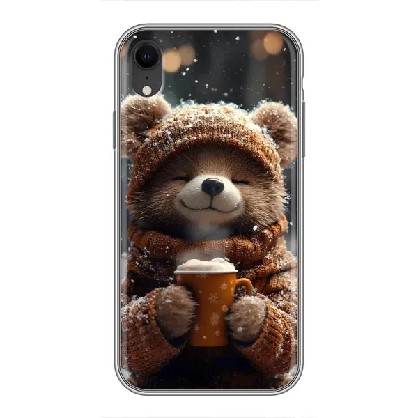 Чехол с рисунком «Медвежонок с кофе» для iPhone Xr Чехол с рисунком «Медвежонок с кофе» для iPhone Xr