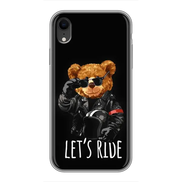 Чехол с рисунком «Модный Мишка» для iPhone Xr Чехол с рисунком «Модный Мишка» для iPhone Xr
