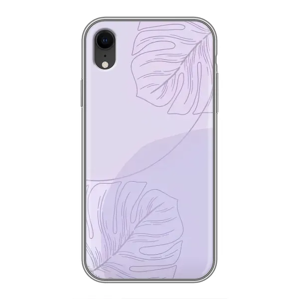 Чехол с рисунком «Монстера фиолетовая» для iPhone Xr Чехол с рисунком «Монстера фиолетовая» для iPhone Xr