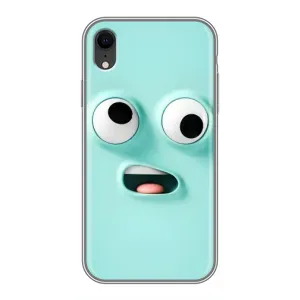 Силиконовые Чехлы (смешные стикеры) для iPhone Xr (Забавное мятное лицо)