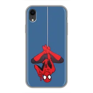 Чохол Супергерой Людина Павук на iPhone Xr (На павутині)