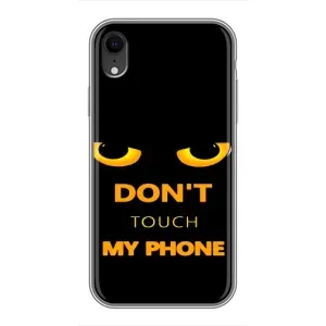 Чохол з Прикольним Принтом на iPhone Xr (Не чіпай мій телефон)