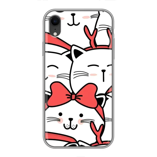 Чехол с рисунком «Новогодние котики» для iPhone Xr Чехол с рисунком «Новогодние котики» для iPhone Xr