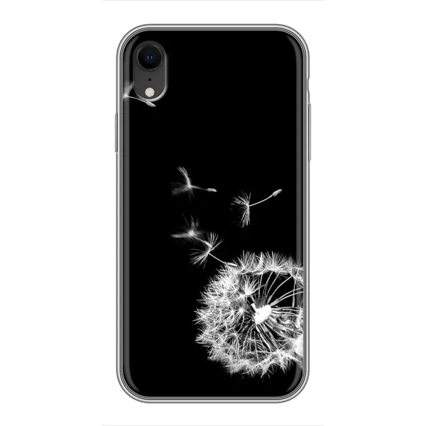 Чехол с рисунком «Одуванчик на чёрном» для iPhone Xr Чехол с рисунком «Одуванчик на чёрном» для iPhone Xr