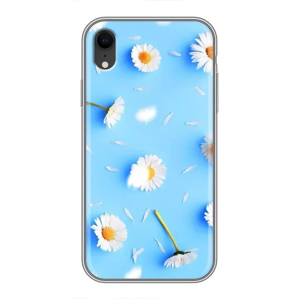 Чехол с рисунком «ромашки на голубом» для iPhone Xr