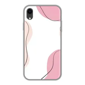 Чехол цветочный дизайн для iPhone Xr (Розовый фон)