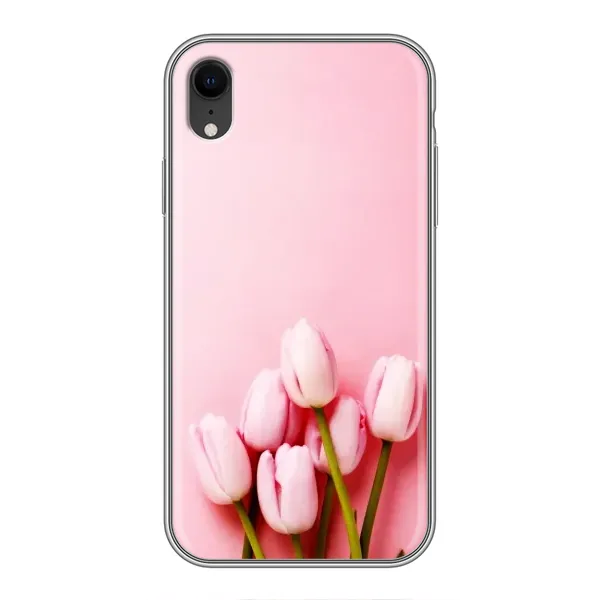 Чехол с рисунком «Розовые тюльпаны» для iPhone Xr Чехол с рисунком «Розовые тюльпаны» для iPhone Xr