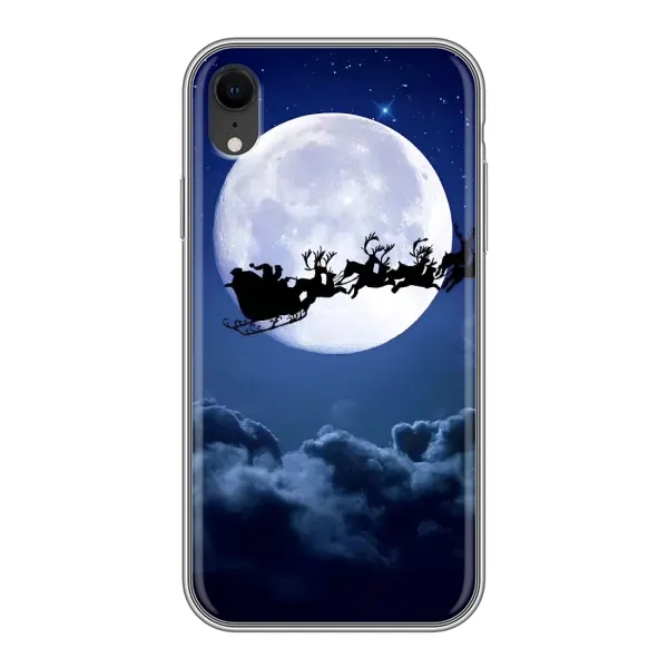 Чехол с рисунком «Санта - луна» для iPhone Xr Чехол с рисунком «Санта - луна» для iPhone Xr