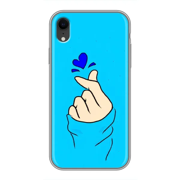 Чехол с рисунком «Сердце на синем» для iPhone Xr Чехол с рисунком «Сердце на синем» для iPhone Xr