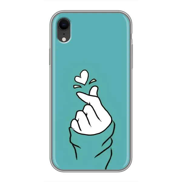 Чехол с рисунком «Сердечко на бирюзовом» для iPhone Xr Чехол с рисунком «Сердечко на бирюзовом» для iPhone Xr