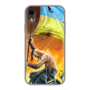 Чехол с картинкой (Патриотический КОЗАК) на iPhone Xr (Сильный Козак)