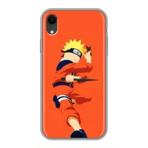 Чехлы с принтом Наруто на iPhone Xr (Силуэт Наруто)