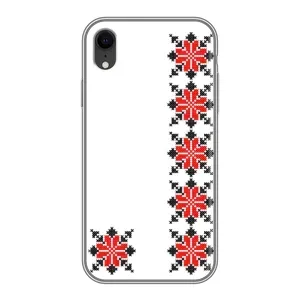 Силиконовый Чехол на iPhone Xr с картинкой Вышиванки (Силуэт вышиванки)