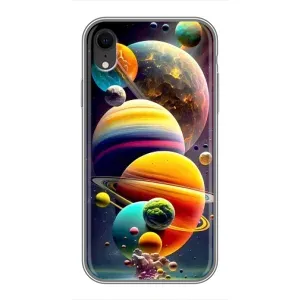 Чехол (ТПУ) с планетами на iPhone Xr (Солнечна система)