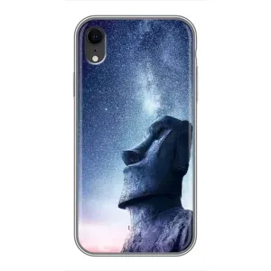 Силиконовые Чехлы (смешные стикеры) для iPhone Xr (Статуя)