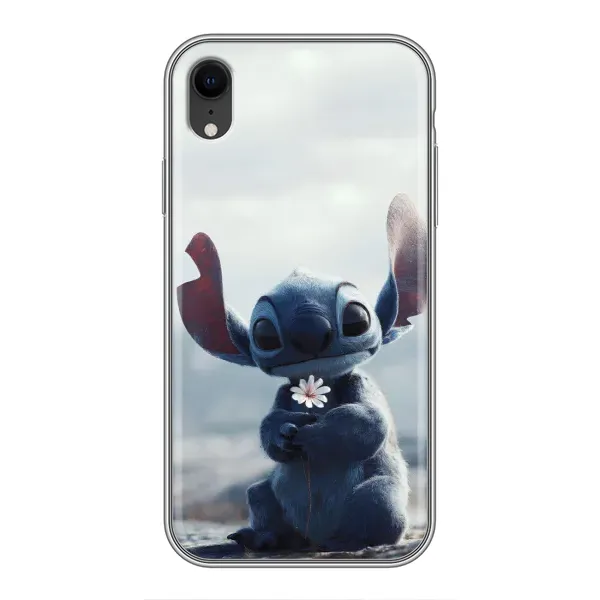 Чехол с рисунком «Стич с цветочком» для iPhone Xr Чехол с рисунком «Стич с цветочком» для iPhone Xr