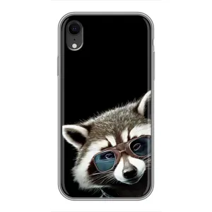 Силіконовий Чохол з Энотами на iPhone Xr (Стильний Єнот)