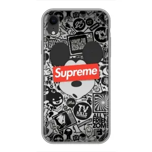 Чехол с Брендами одежды на Айфон Xr (Supreme Маус)