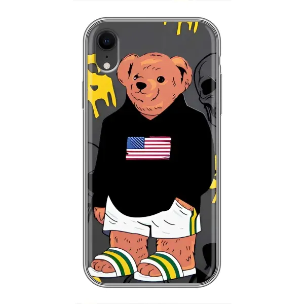 Чехол с рисунком «Teddy USA» для iPhone Xr Чехол с рисунком «Teddy USA» для iPhone Xr