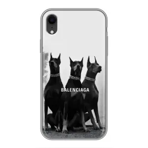 Чехол с рисунком «Три добермана» для iPhone Xr