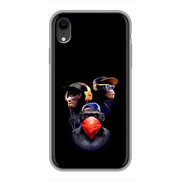 Чехол с рисунком «Три обезьяны» для iPhone Xr Чехол с рисунком «Три обезьяны» для iPhone Xr