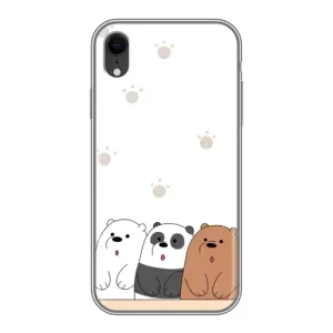 Чохли з зображенням різних тварин на iPhone Xr (Здивовані ведмедики)