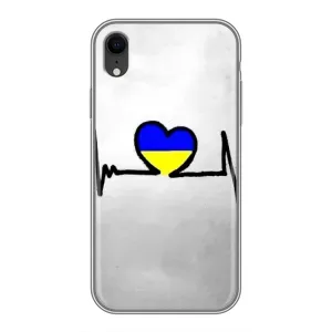 Силиконовый Чехол на iPhone Xr (Я-Украина) (Украинская кардиограмма)
