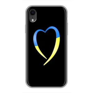 Силиконовый Чехол на iPhone Xr (Я-Украина) (Украинское сердце)
