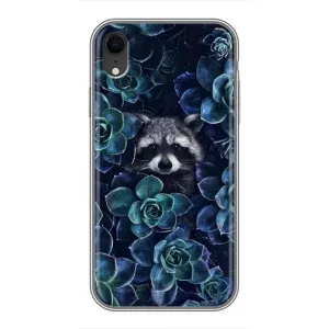 Силіконовий Чохол з Энотами на iPhone Xr (В квітах)