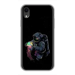 Силиконовый Чехол с принтом "Космонавты" на iPhone Xr (В руках земля)