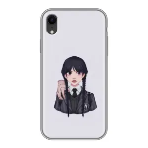 Чехлы с принтом Уэнсдей на iPhone Xr (Вещь Венсдей)