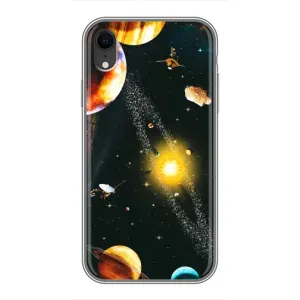 Чехол (ТПУ) с планетами на iPhone Xr (Вид с космоса)