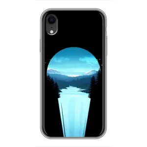 Летний Чехол на iPhone Xr (Синий Водопад)