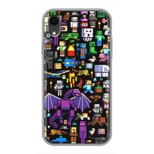 Чохол майнкрафт для iPhone Xr (Усі персонажі)
