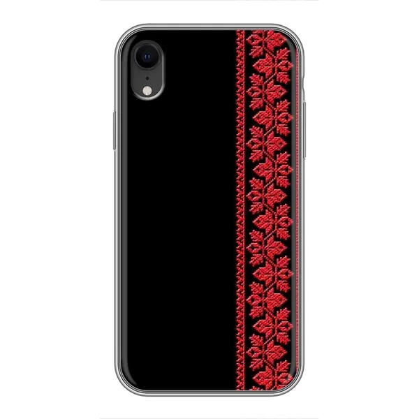 Чехол с рисунком «Вышиванка на черном» для iPhone Xr Чехол с рисунком «Вышиванка на черном» для iPhone Xr