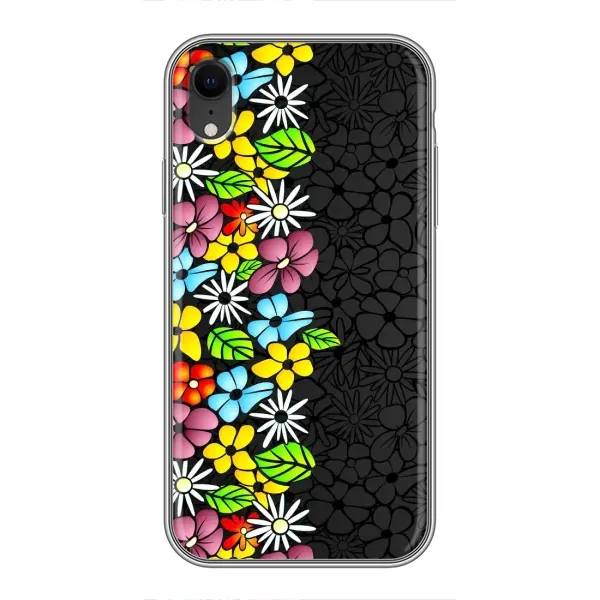Чехол с рисунком «Яркие цветы» для iPhone Xr