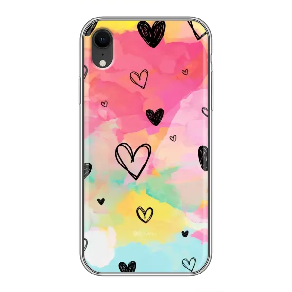 Чехол с рисунком «Яркие сердечки» для iPhone Xr Чехол с рисунком «Яркие сердечки» для iPhone Xr