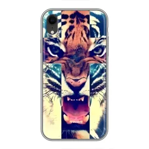 Чохли з зображенням різних тварин на iPhone Xr (Яскравий Тигр)