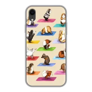 Чохол з Прикольним Принтом на iPhone Xr (Йога свинок)