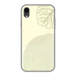 Чехол цветочный дизайн для iPhone Xr (Зелёный фон)