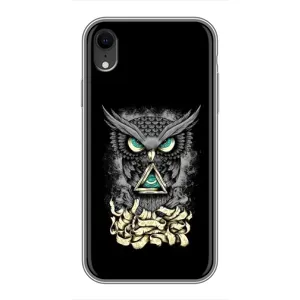 Чохли з принтом СОВИ для iPhone Xr (Зелені очі)