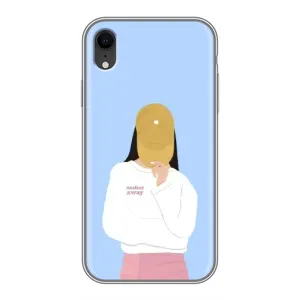 Силиконовый Чехол на iPhone Xr с картинкой Стильных Девушек (Желтая кепка)