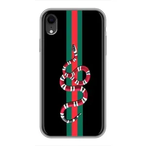 Чохли бренд ГУЧЧІ для iPhone Xr (Змій Гуччі)