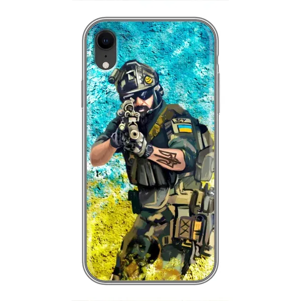 Чехол с рисунком «ЗСУ  Воин» для iPhone Xr